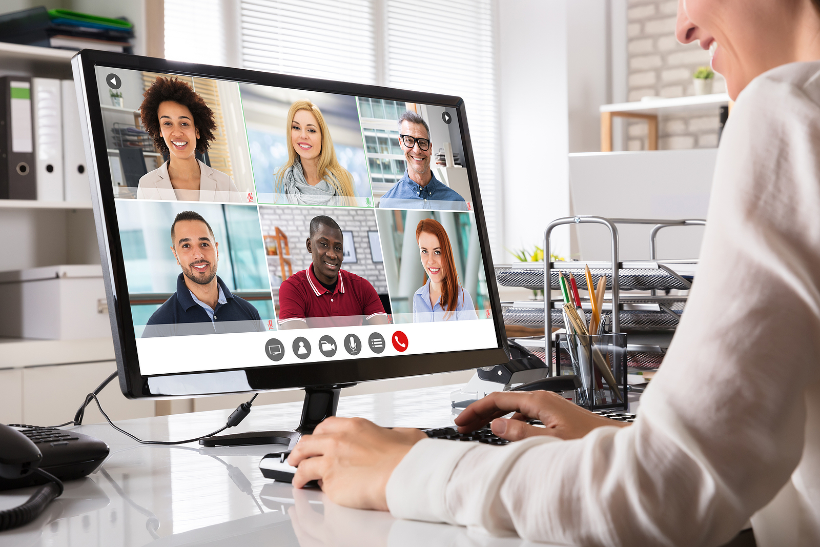 Online Video Conference Business Meeting Call Or Webinar